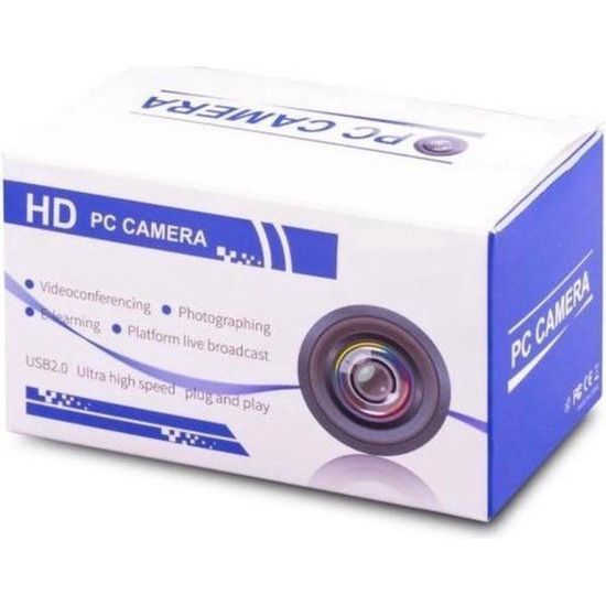 Webcam Full HD - 1080p - Webcam Met Microfoon - USB - Autofocus - Thuiswerken - Webcam voor PC - Zwart - Windows & Mac